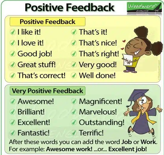 examples of positive feedback