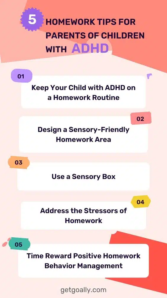 how to help adhd child focus on homework