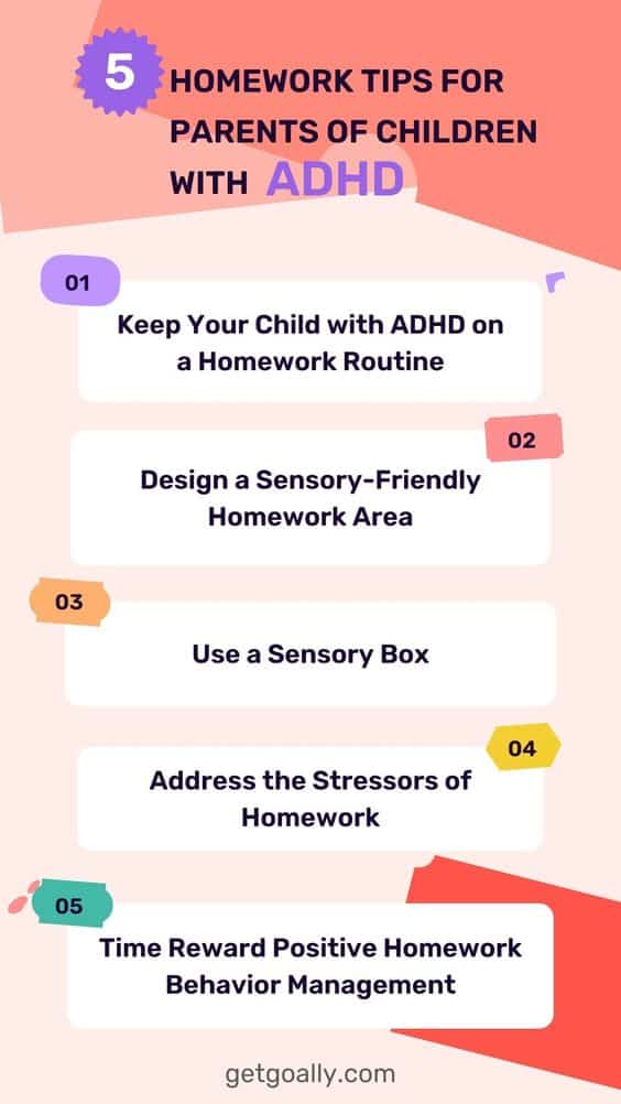 how to help child with adhd do homework