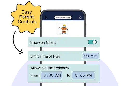 The best tablet for kids has all parent controls in the parent app. Parents control things like time of play, allowable time window, etc.