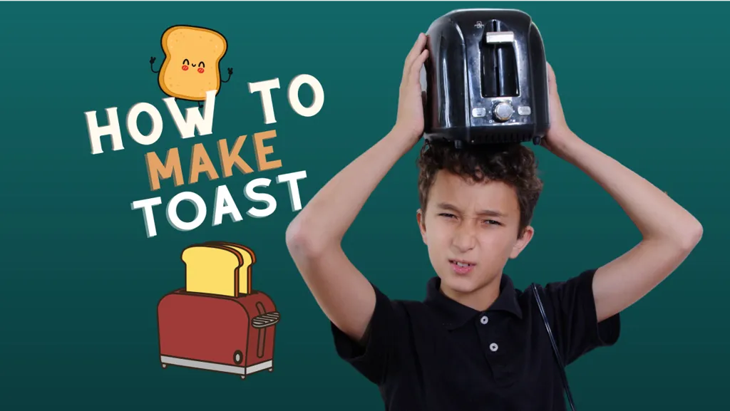 Best tablet for kids: A Goally's goal mine class thumbnail showing a boy with a toaster on his head and a smiling toast graphic, titled 'HOW TO MAKE TOAST'.