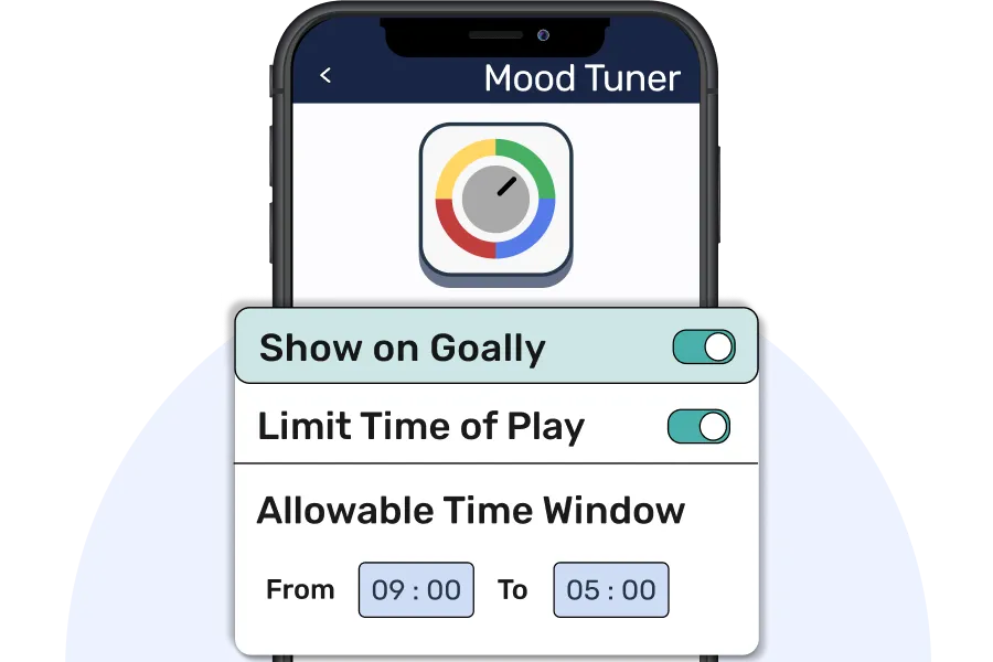 emotional regulation app mood tuner in the parent app