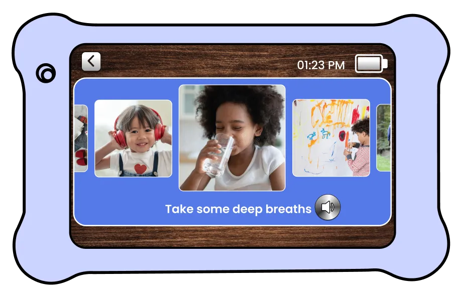 Screenshot of emotional regulation app interface mood tuner