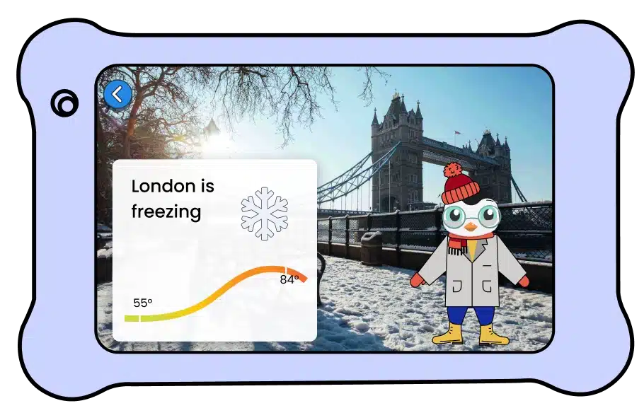 weather app for kids screenshot