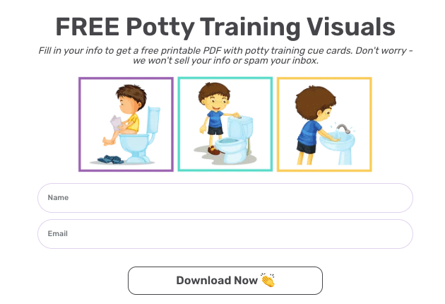 Free Printable Potty Training Visual Schedule - Goally for Toileting Visual Schedule Printable Free